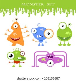 Halloween monster set
