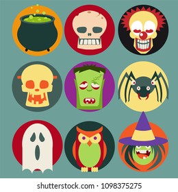 Halloween monster set