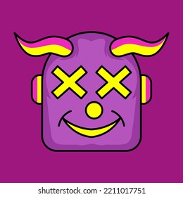 Halloween monster vector illustration cute