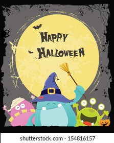 Halloween Monsters Card