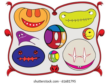 halloween monsters collection