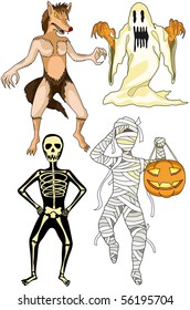 Halloween monsters costumes