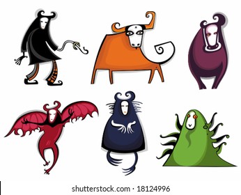 Halloween monsters. . To see similar, please VISIT MY GALLERY.