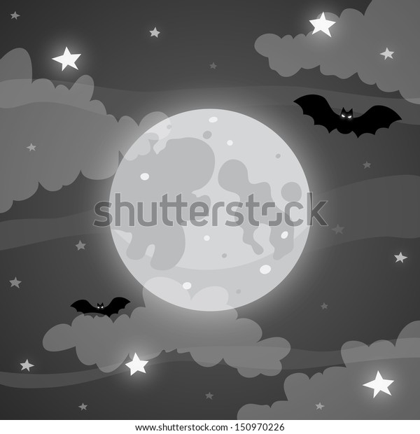 Halloween moon,\
background