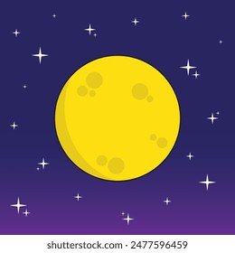 Halloween Moon Element Graphic Vector