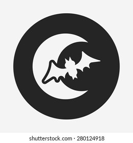 Halloween moon icon