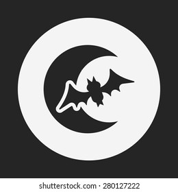 Halloween moon icon