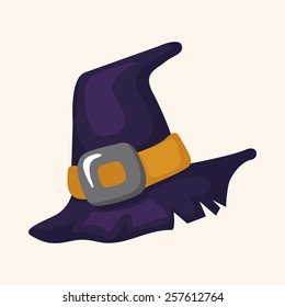 Halloween moon theme elements