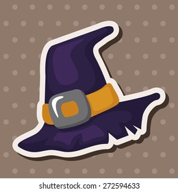 Halloween moon theme elements