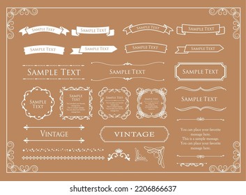 Halloween motif design material set