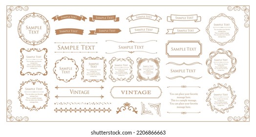 Halloween motif design material set