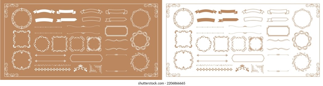 Halloween motif design material set