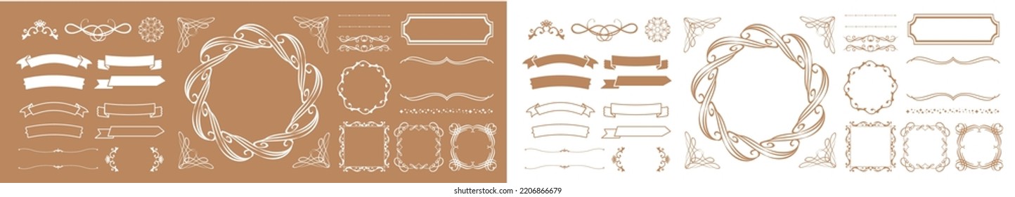 Halloween motif design material set