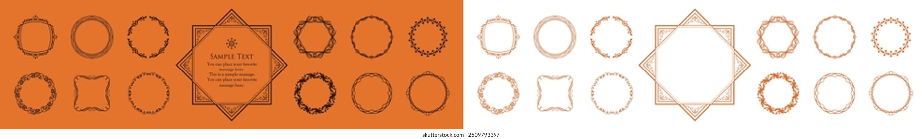 Halloween motif design material set