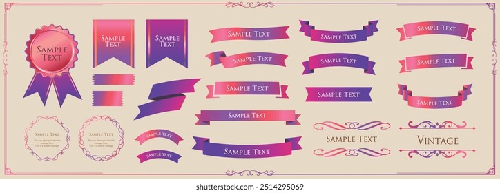 Halloween motif design material set