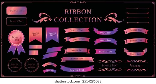 Halloween motif design material set