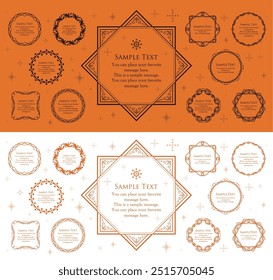 Halloween motif design material set