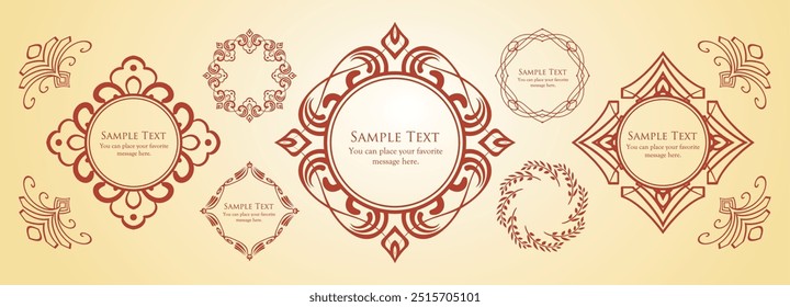 Halloween motif design material set