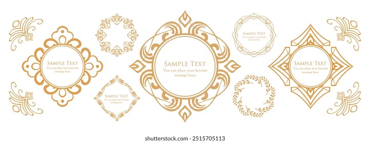 Halloween motif design material set