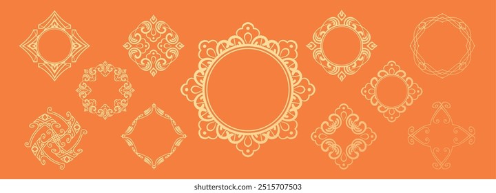 Halloween motif design material set