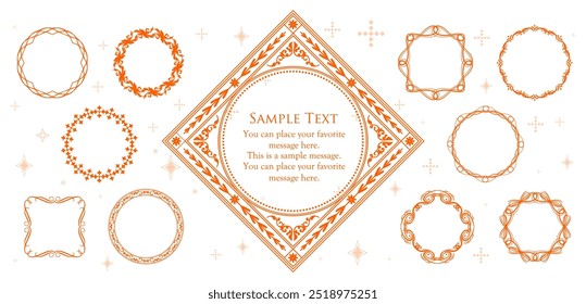 Halloween motif design material set