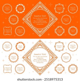 Halloween motif design material set