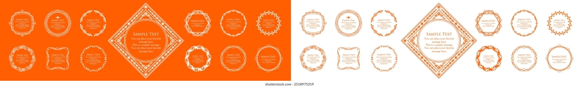 Halloween motif design material set
