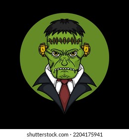 Ilustración del vector Frankenstein de Halloween