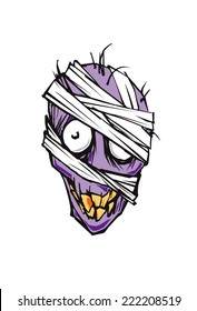 Halloween mummy cartoon