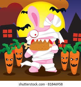 Halloween  MUMMY RABBIT
