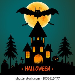 Halloween night background