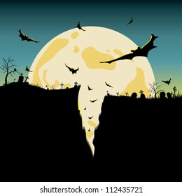Halloween night background