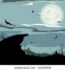 Halloween night background