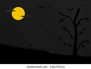 Halloween night background.