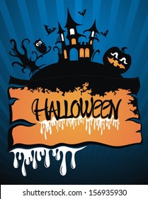 Halloween night background 