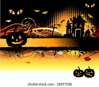 Halloween night background