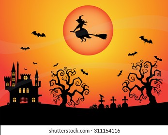Halloween night background