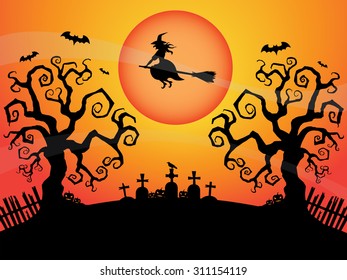Halloween night background