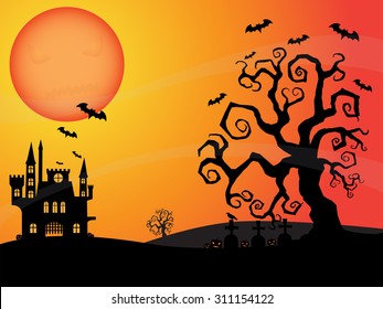 Halloween night background