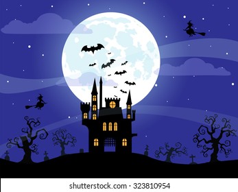 Halloween night background