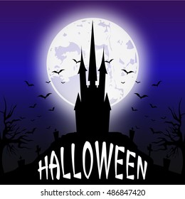 Halloween night background 
