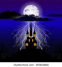 Halloween night background