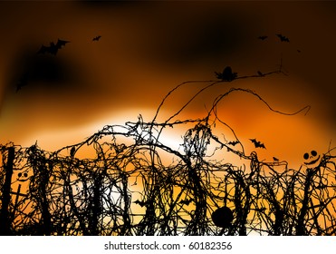 Halloween night background