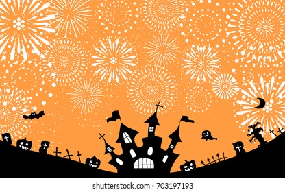 Halloween night background