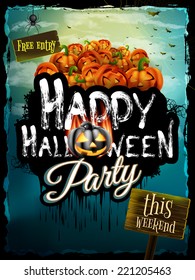 Halloween night background. EPS 10 vector file included