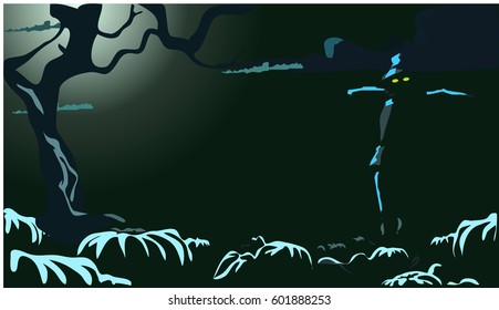 Halloween night background light.
