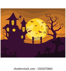 halloween night background in vector part 2