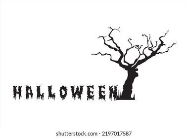 Halloween night background.Flyer or invitation template for Halloween party. Vector illustration.