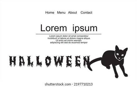 Halloween night background.Flyer or invitation template for Halloween party. Vector illustration.