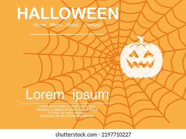 Halloween night background.Flyer or invitation template for Halloween party. Vector illustration.